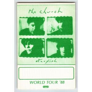 The Church Starfish Backstage Pass 1988 Cloth Fabric Shoegaze Dream Pop